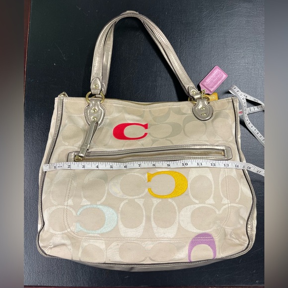 Coach Poppy “Pop-C” Graffiti Glam tote - Picture 8 of 13